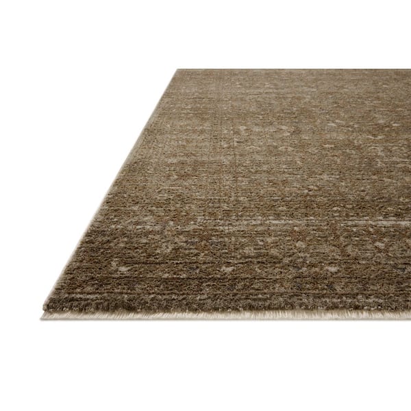 Haywood Sage / Brown 6 ft. 7 in. x 9 ft. 2 in. Traditional Area Rug