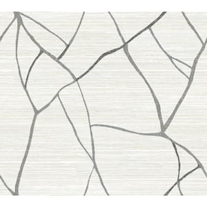 Beige Ivory Raska Metallic Non-Pasted Paper Wallpaper