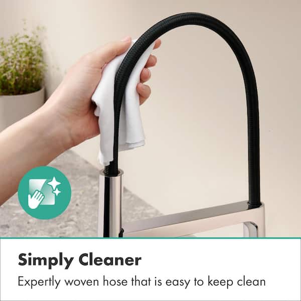 Hansgrohe Talis N 32 in. Pull Out Sprayer Kitchen Faucet Deckplate