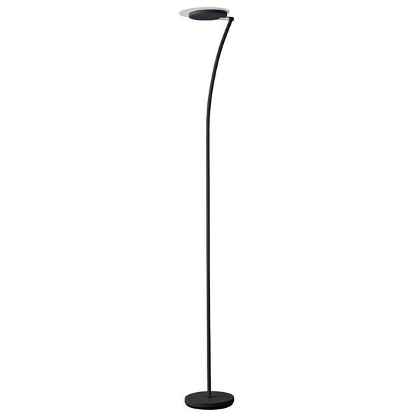 Dainolite 72 In 1 Lights Matte Black Led Floor Lamp 793ledf Bk The Home Depot