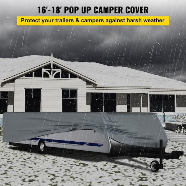 VEVOR Pop Up Camper Cover 4-Layer Folding Trailer Storage Cover