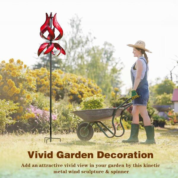 Large Outdoor Wind Spinners Wind Sculptures Decorative Stakes