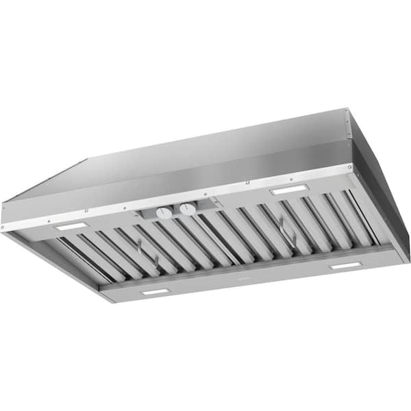 Spruce 60 in. 1200 CFM Insert Mount with LED Light Range Hood in Stainless Steel