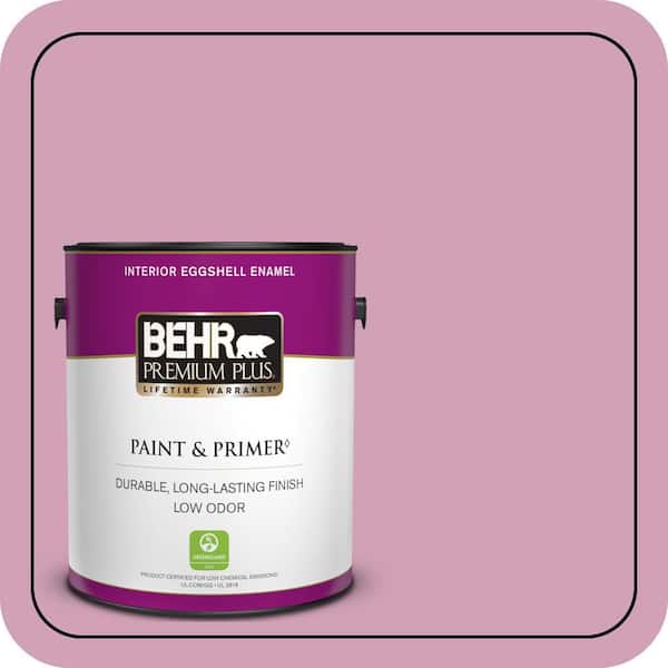 BEHR PREMIUM PLUS 1 gal. #M130-4 Raspberry Smoothie Eggshell Enamel Low Odor Interior Paint & Primer