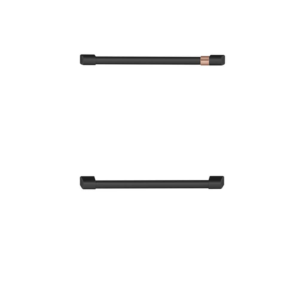 Cafe Double Drawer Dishwasher Handle Kit in Flat Black CXQD2H2PNFB The Home Depot