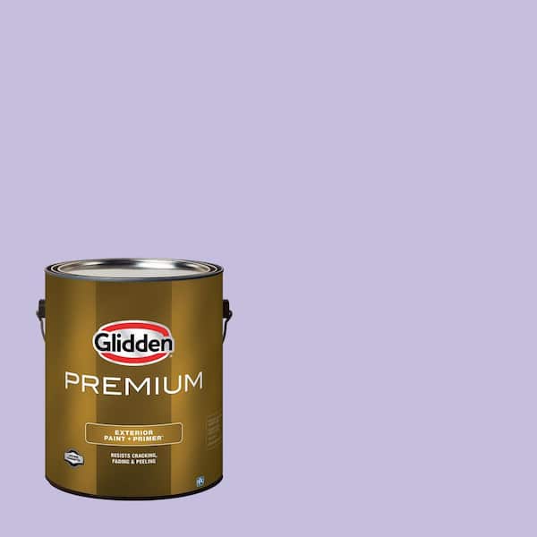 Glidden Premium 1 gal. PPG1247-4 Purple Dragon Semi-Gloss Exterior Latex Paint