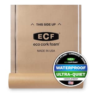 75 sq. ft. 3 ft. x 25 ft. x 3.2 mm Waterproof Premium Plus 10-in-1 Underlayment - Vinyl Plank, Laminate, Engineered Wood