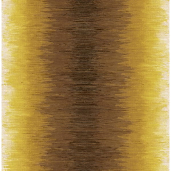 Seabrook Designs Catamount Ombre Stria Metallic Gold & Brown Paper Strippable Roll (Covers 56.05 sq. ft.)
