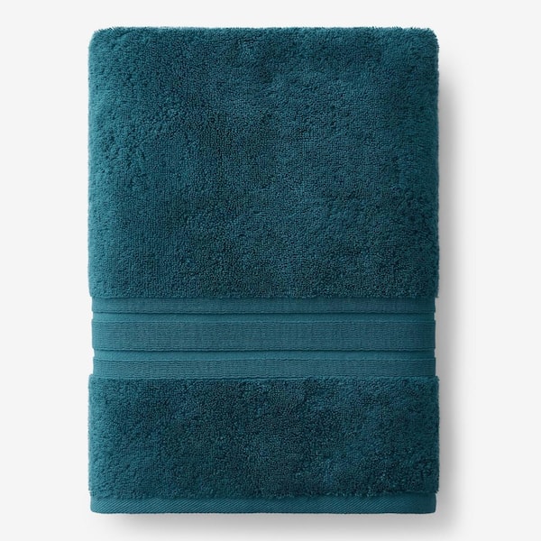 Company Cotton Deep Teal Solid Turkish Cotton Bath Sheet