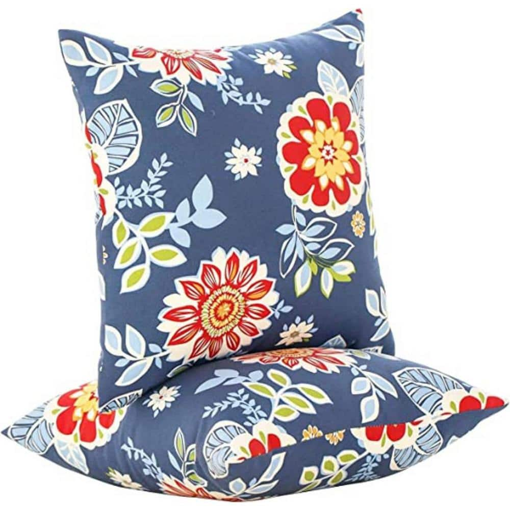 UNIKOME Outdoor Waterproof Decorative Pillows Set of 2, 18 x 18