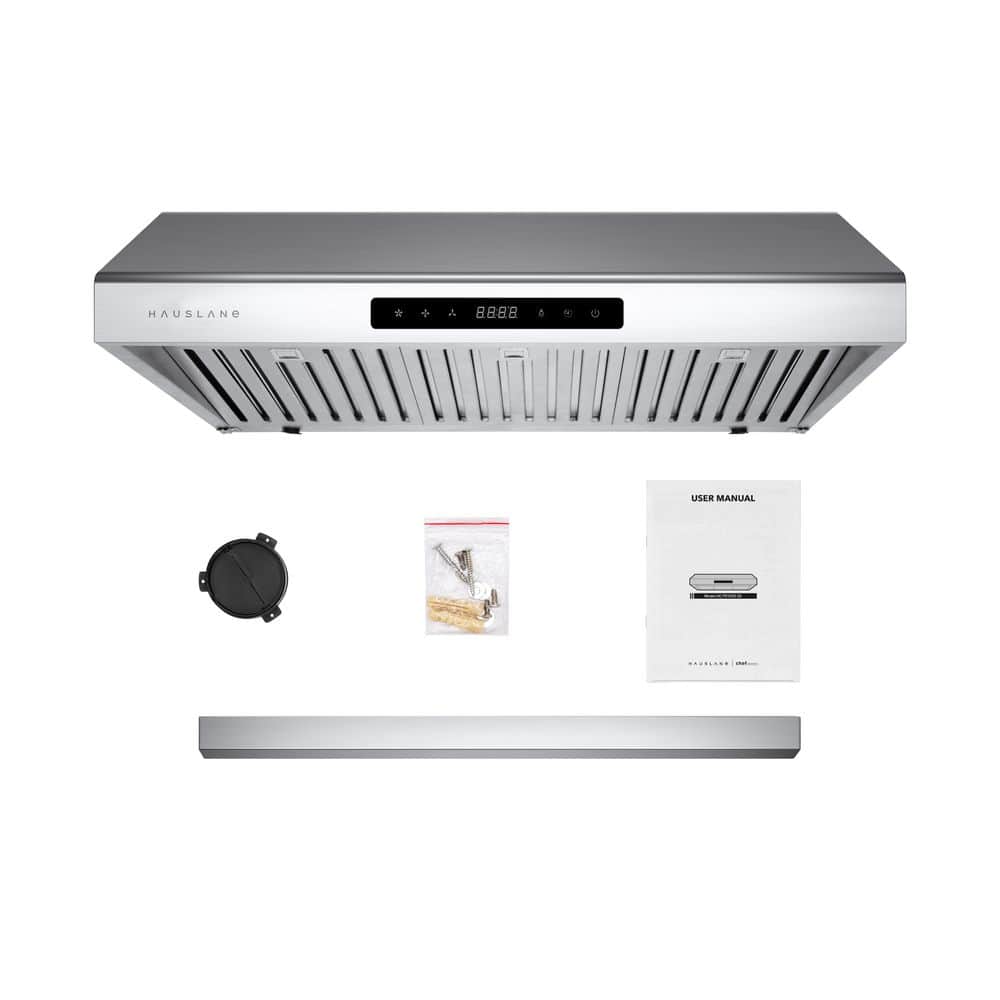 Hauslane 30" Stainless Steel Under Cabinet Range Hood with Baffle Filter