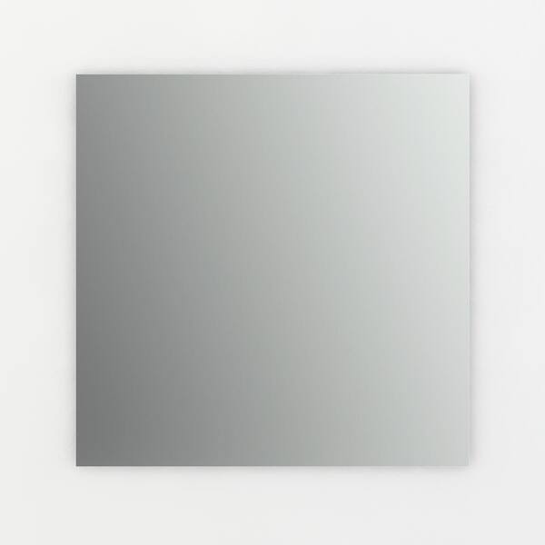 Delta 28 in. W x 28 in. H (L2) Frameless Square Standard Glass Bathroom Vanity Mirror