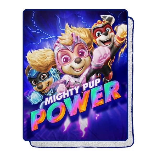 THE NORTHWEST GROUP Paw Patrol Movie Mighty Trio Multi-Colored Silk Touch Sherpa Throw Blanket