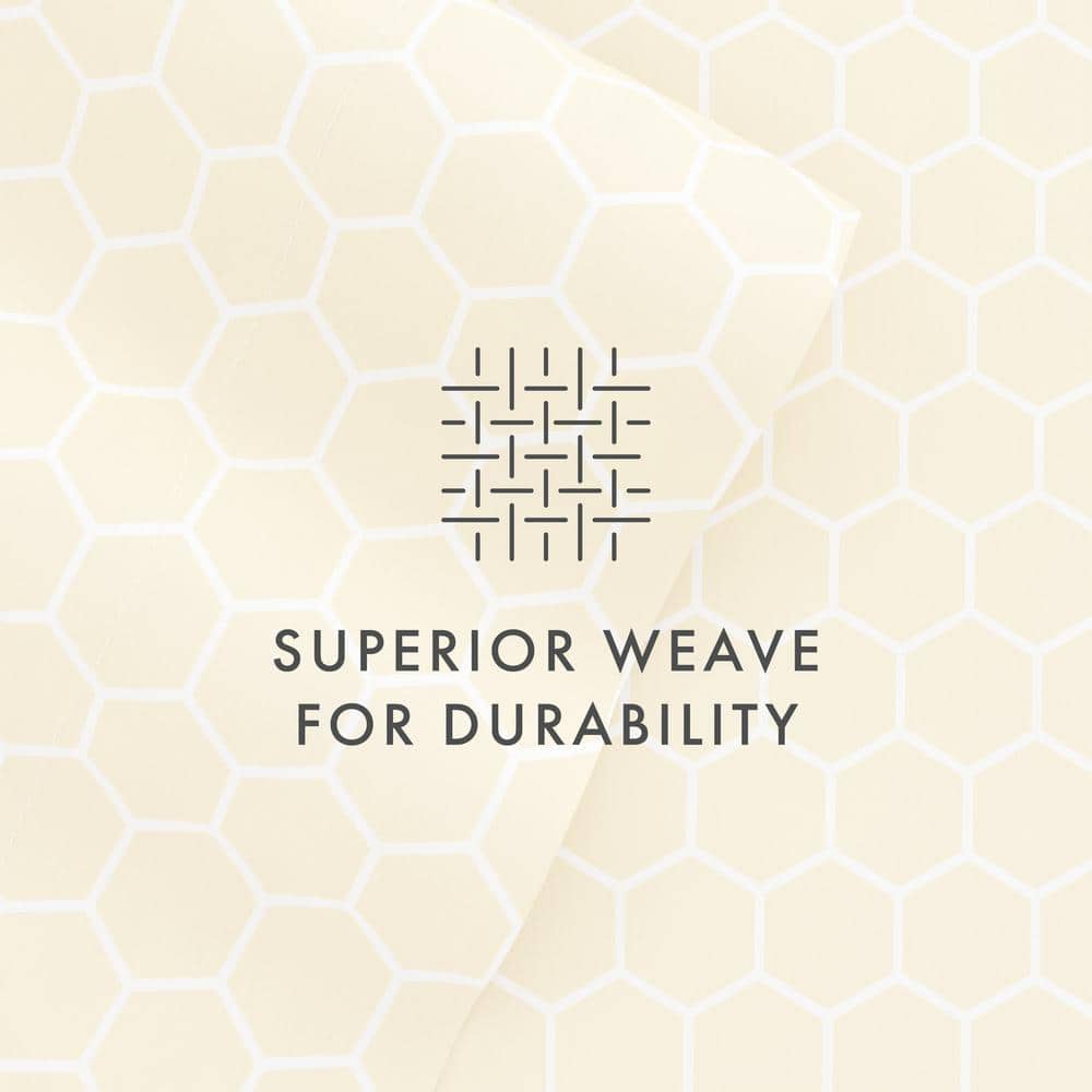 California King Yellow Chevron Microfiber Sheet Set