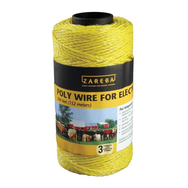 Zareba 500 ft. Yellow Poly Wire