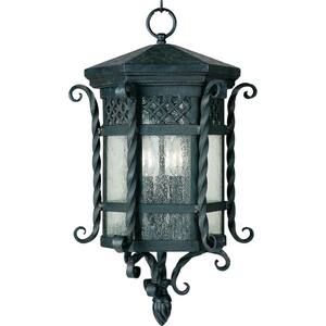 Scottsdale 3-Light Country Forge Outdoor Hanging Lantern