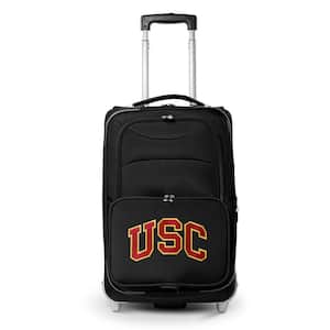 NCAA Southern California 21 in. Black Carry-On Rolling Softside Suitcase