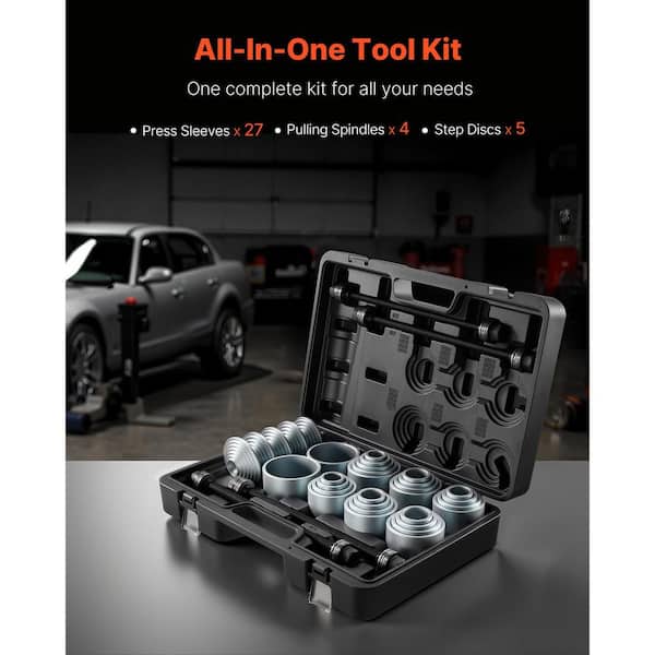 VEVOR 36 PCS Pull and Press Sleeve Kit, Steel Bush Bearing Removal