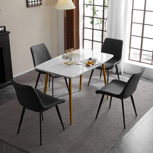 Winado Grey Faux Leather Dining Chair (Set of 4)