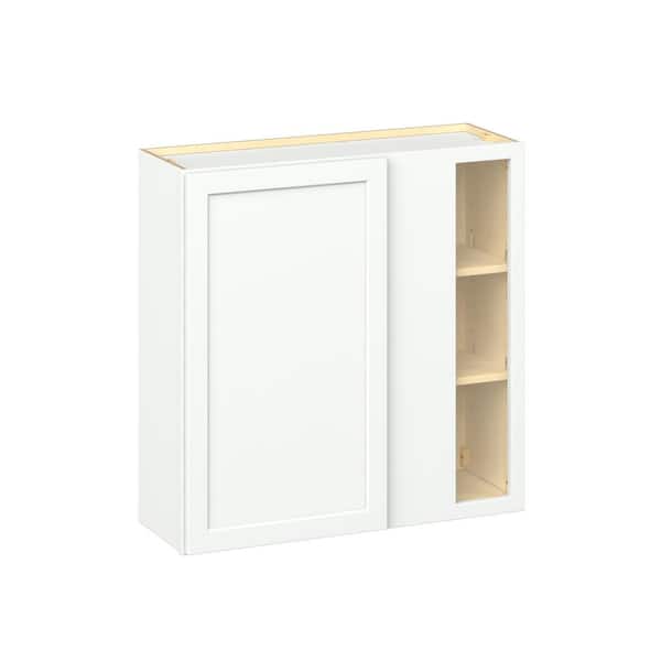Emerson Pure White Wall Blind Corner 1 door Ready to Assemble Kitchen Cabinet (36 in. W x 36 in. H x 12 in. D)