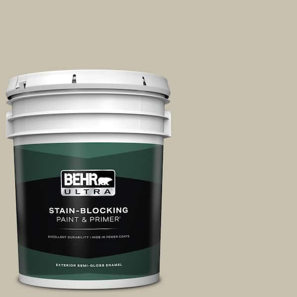 BEHR ULTRA 5 gal. #BXC-56 Stone Creek Semi-Gloss Enamel Exterior Paint & Primer