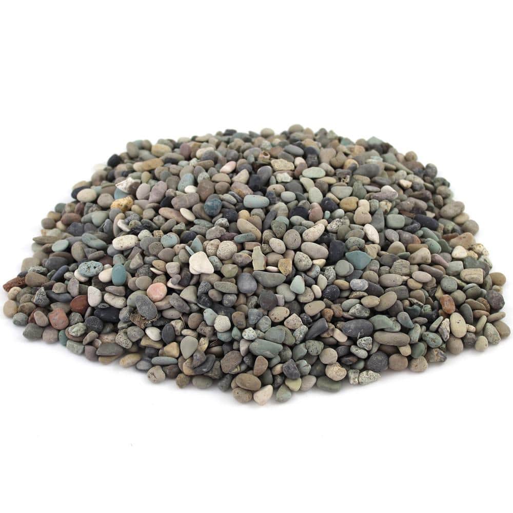 1 in. to 3 in. 30 lbs. Mixed River Pebbles