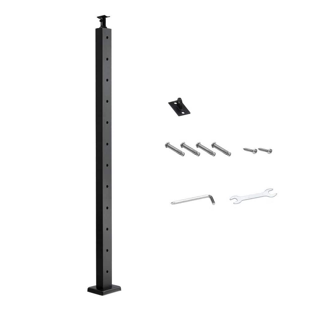 42 x 2 x 2 in. Cable Railing Post, Stainless Steel Deck & Stair Posts, Cable for Cable Railing System, Black, 1-Pack price history on PriceWatchPro