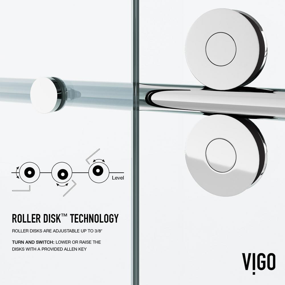Elan Chrome 60" Frameless Sliding Tub Door with Laminated Glass