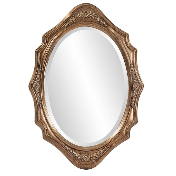 Marley Forrest Medium Oval Silver Beveled Glass Georgian Mirror (27 in. H x 19 in. W)