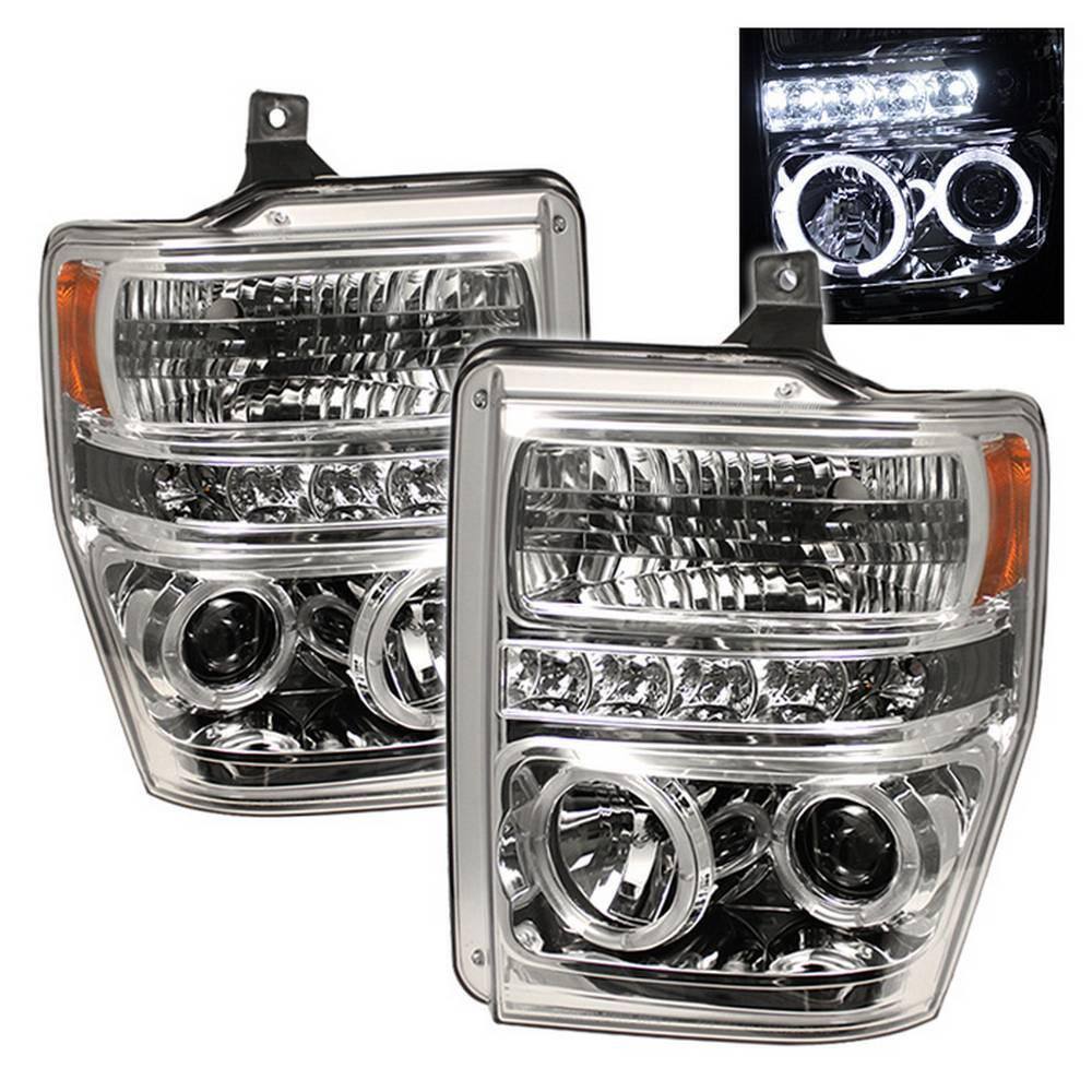Ford F250/350/450 Super Duty 08-10 Projector Headlights - LED Halo - LED ( Replaceable LEDs ) - Chrome price history on PriceWatchPro