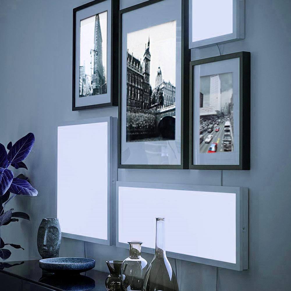 Modern Industrial Aluminum LED Ceiling Light - White, 6500 Lumen