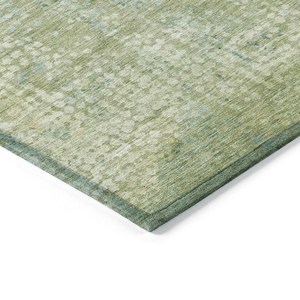 Chantille Machine Washable Indoor/Outdoor Abstract ACN2087 Green 8 ft. x 10 ft. Area Rug