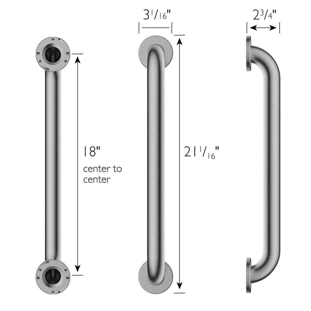 18-Inch Stainless Steel Safety Grab Bar