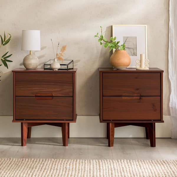 Walker Edison Furniture Company Mid Century Modern 2-Drawer