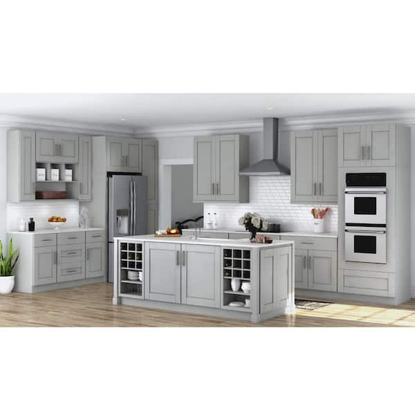 Hampton Bay Shaker Dove Gray Stock Assembled Sink Base Kitchen Cabinet 30 In X 34 5 24 Ksb30 Sdv Hampton Bay Shaker Dove Gray Stock, Home Depot Base Kitchen Cabinets White