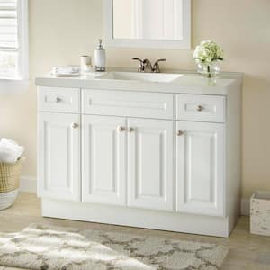 Glensford 48 in. W x 22 in. D Bathroom Vanity Cabinet in White