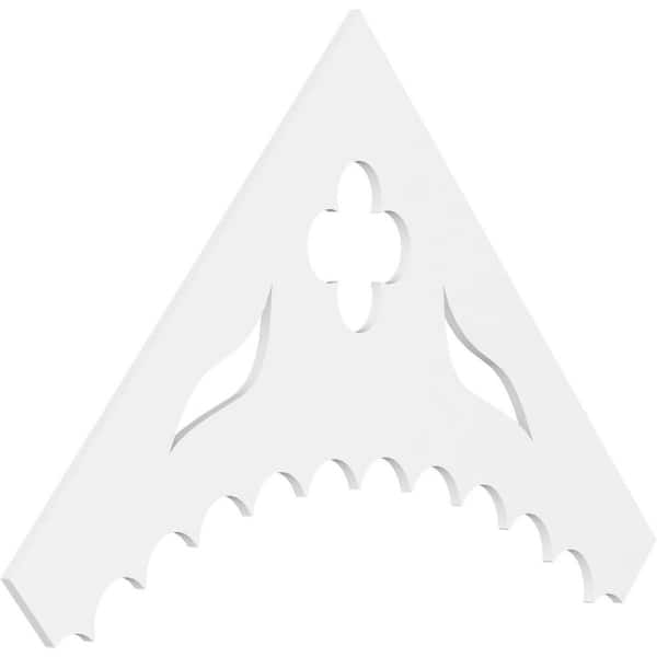 1 in. x 72 in. x 42 in. (14/12) Pitch Wellington Gable Pediment Architectural Grade PVC Moulding