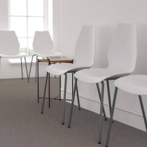 Plastic Stackable Chair in Brown