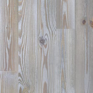 Antiqued Cloud Gray Pine 3/4 in. Thick x 5-1/8 in. Wide x Random Length Solid Hardwood Flooring (23.3 sq. ft. / case)