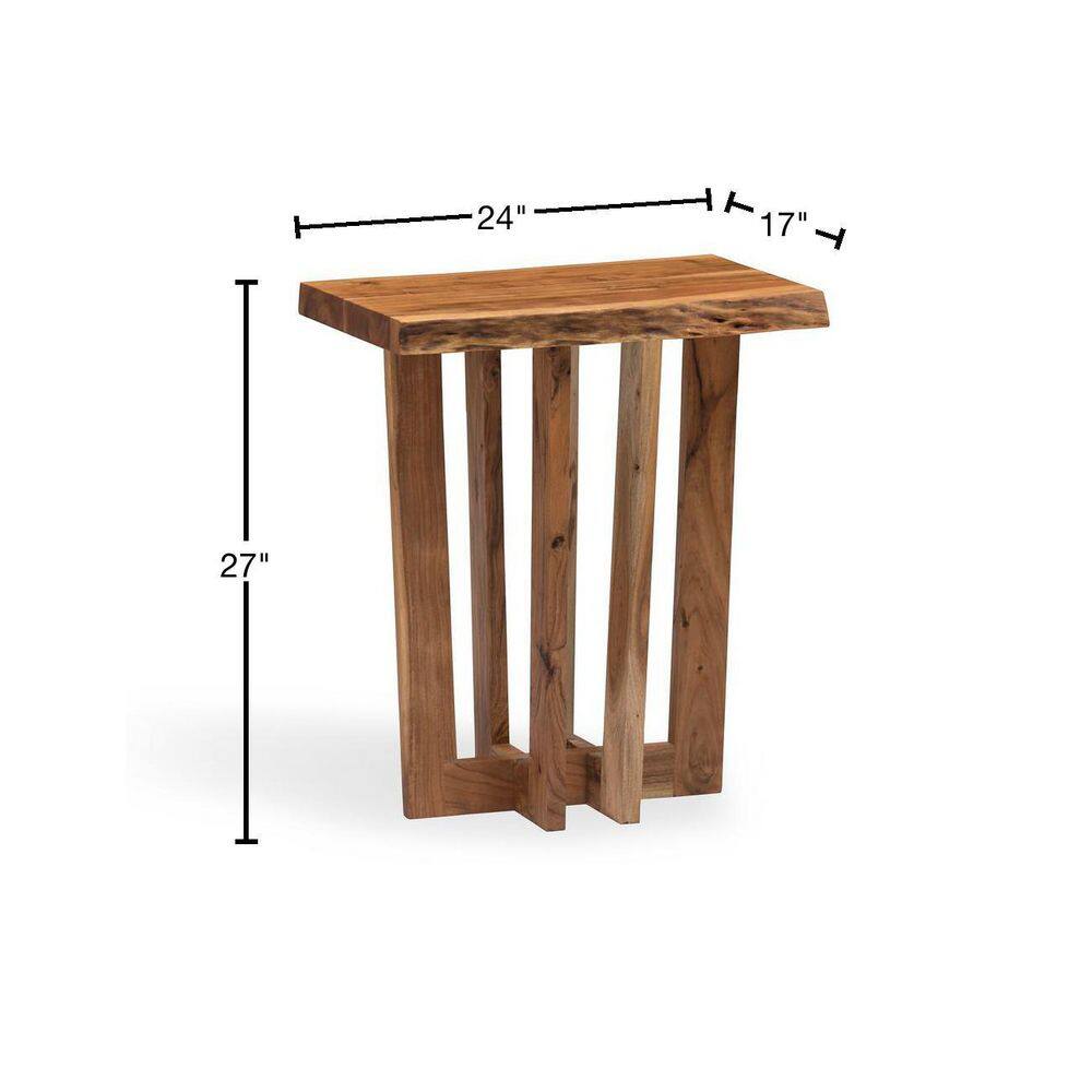 Berkshire Natural Acacia Wood Live Edge End Table