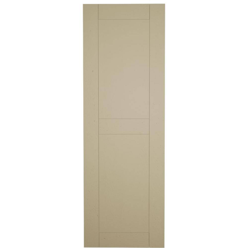 Rustic Tan Faux Wood Shutters with Rough Sawn Finish, 15" x 24"