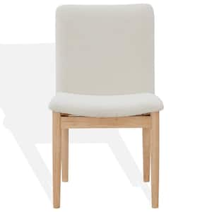 Abriella Cream/Natural 17.9 in. Wood Dining Chair