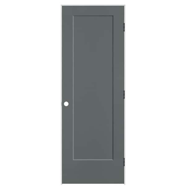 Masonite 28 in. x 80 in. 1-Panel Lincoln Park Left-Hand Solid Core Cordite Molded Composite Single Prehung Interior Door
