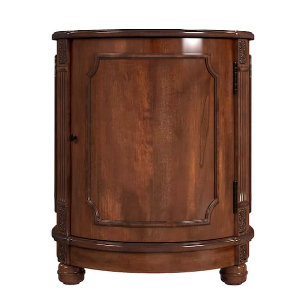 Butler Specialty Company Thurmond 20 in. Medium Brown Round Wood Drum Side Table