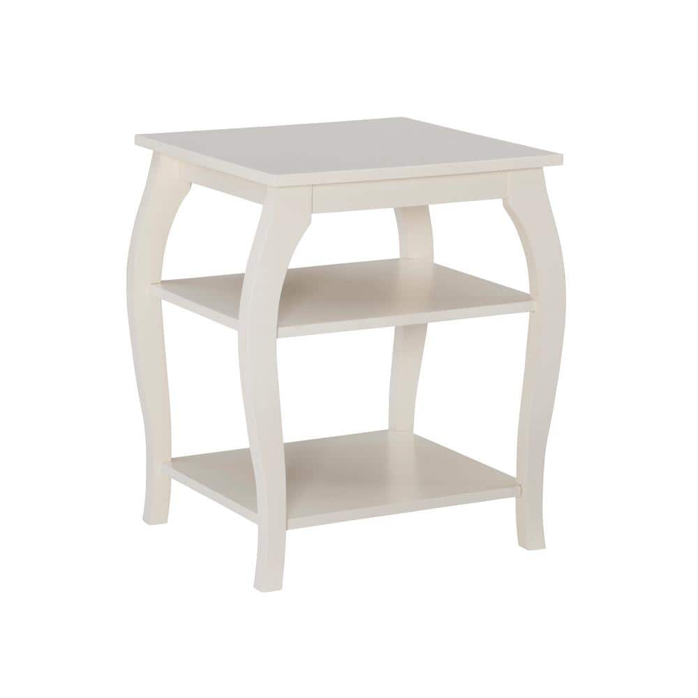 Linon Home Decor Patsy Off White Side Table THD04671 The Home Depot