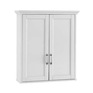 Glacier Bay Lancaster 21 in. W x 8 in. D x 26 in. H Surface-Mount Raised  panel Bathroom Storage Wall Cabinet in White LAOJ25-WH - The Home Depot