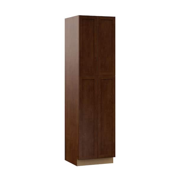 Designer Series Soleste Assembled 24x90x23.75 in. Pantry Kitchen Cabinet in Spice
