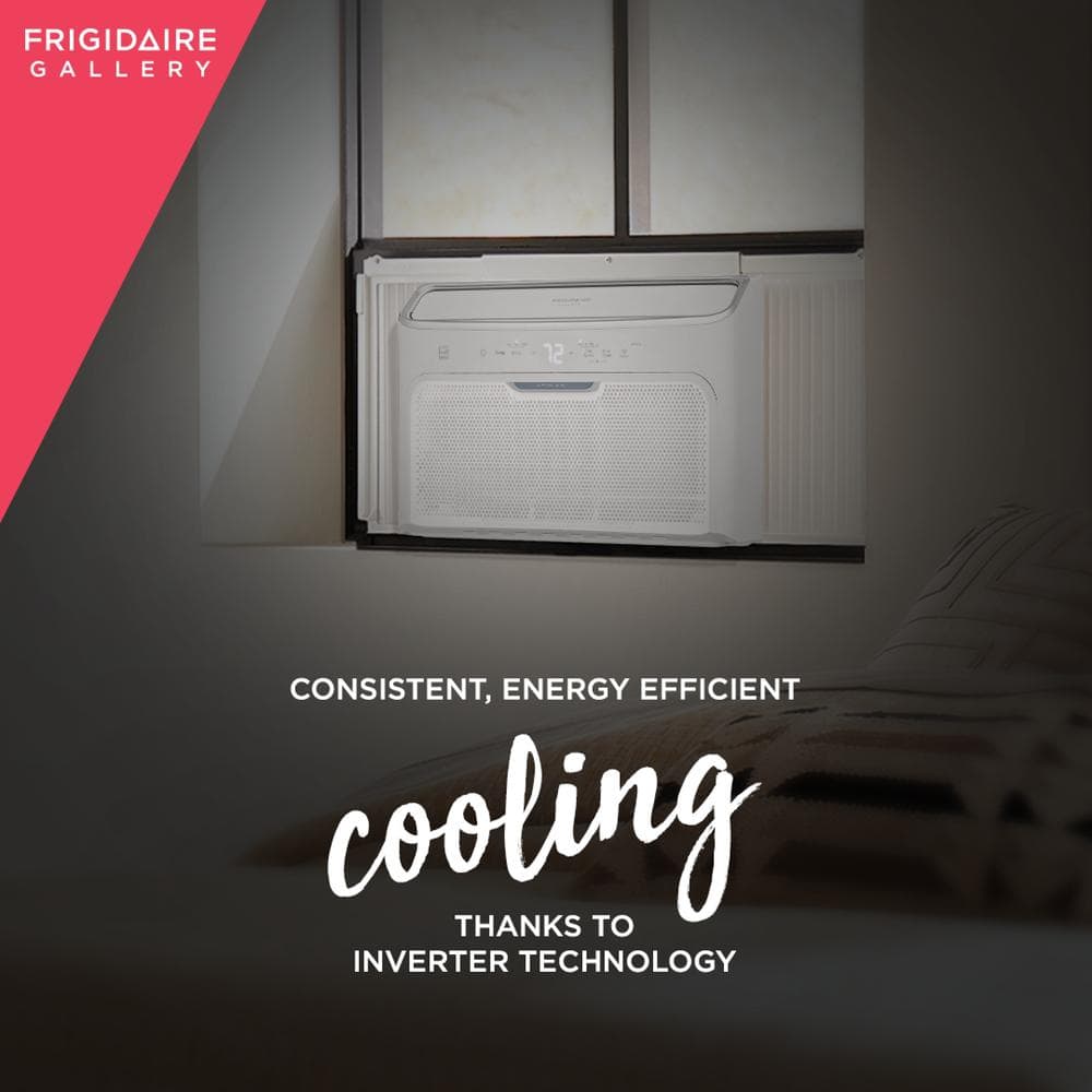 Frigidaire 12,000 BTU White Inverter Window Air Conditioner with Wi-Fi