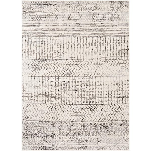 Livabliss Ariel Charcoal 7 ft. x 9 ft. Global Indoor Area Rug