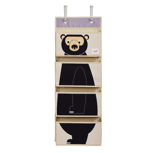 3 Sprouts Children's Nursery Room Bear Wall Hanging Basket Storage Organizer  UWOBEA - The Home Depot